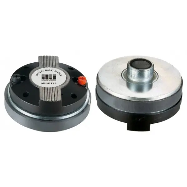 MUSYSIC MU‑D175 Pair of 1.75" Titanium Compression Drivers – 1000W Peak, Screw‑On, 8 Ohm