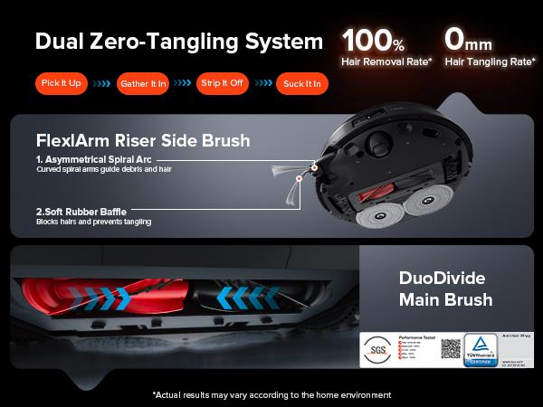 Roborock Saros 10R Robot Vacuum and Mop, Powerful Suction, Zero-Tangling, 3.14’’ Ultra Slim, FlexiArm Riser Technology for Carpet & Floor, Corner & Edge Cleaning, Self-Emptying, Hot Air Drying, Black #TikTokShopBlackFriday #TikTokShopCyberMonday