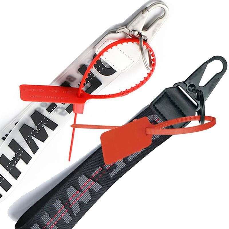 Keychain Lanyard Classic Herringbone Design Wristlet Strap Fabric Badge Holder Chains Thick Wide Bracelet Keyrings Canvas Stylish Jeans Decoration 10.2x1.4 Inches Comfortable Secure Durable Reliable Gift with Buckle