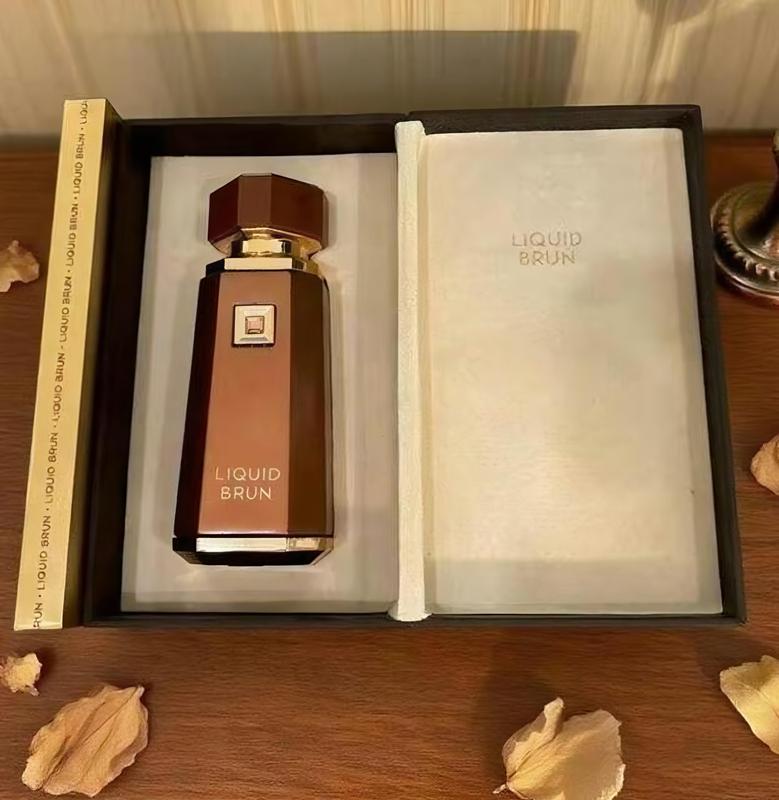 French Avenue Liquid Brun Eau De Perfum 3.4 fl0z-100ml Woody Vanilla Unisex Perfume Long Lasting 8-10 Hours Versatile Fragrance for Men & Women masculine