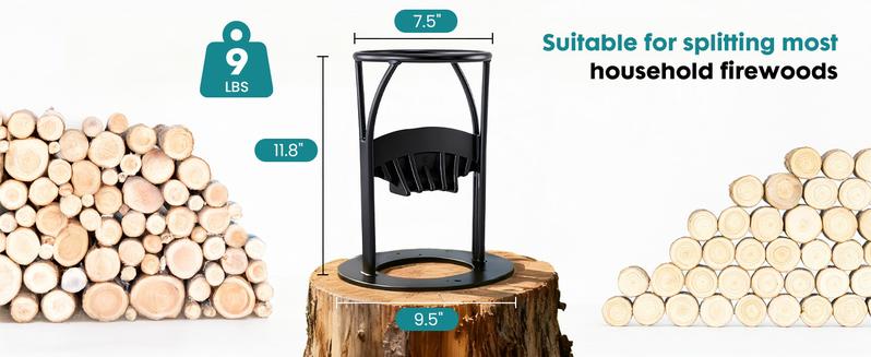 Firewood Splitter - Kindling Splitter Wood Splitter Wood Splitting Wedge Manual Log Splitter Wedge