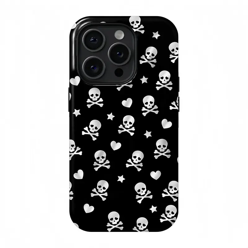 Skull   iPhone Case, suitable for iPhone17 ProMax, 16Promax, Pro, plus, 15, 14, 13. Stylish design, shockproof protective case, smartphone case, phone cover, gift Protection Aesthetic