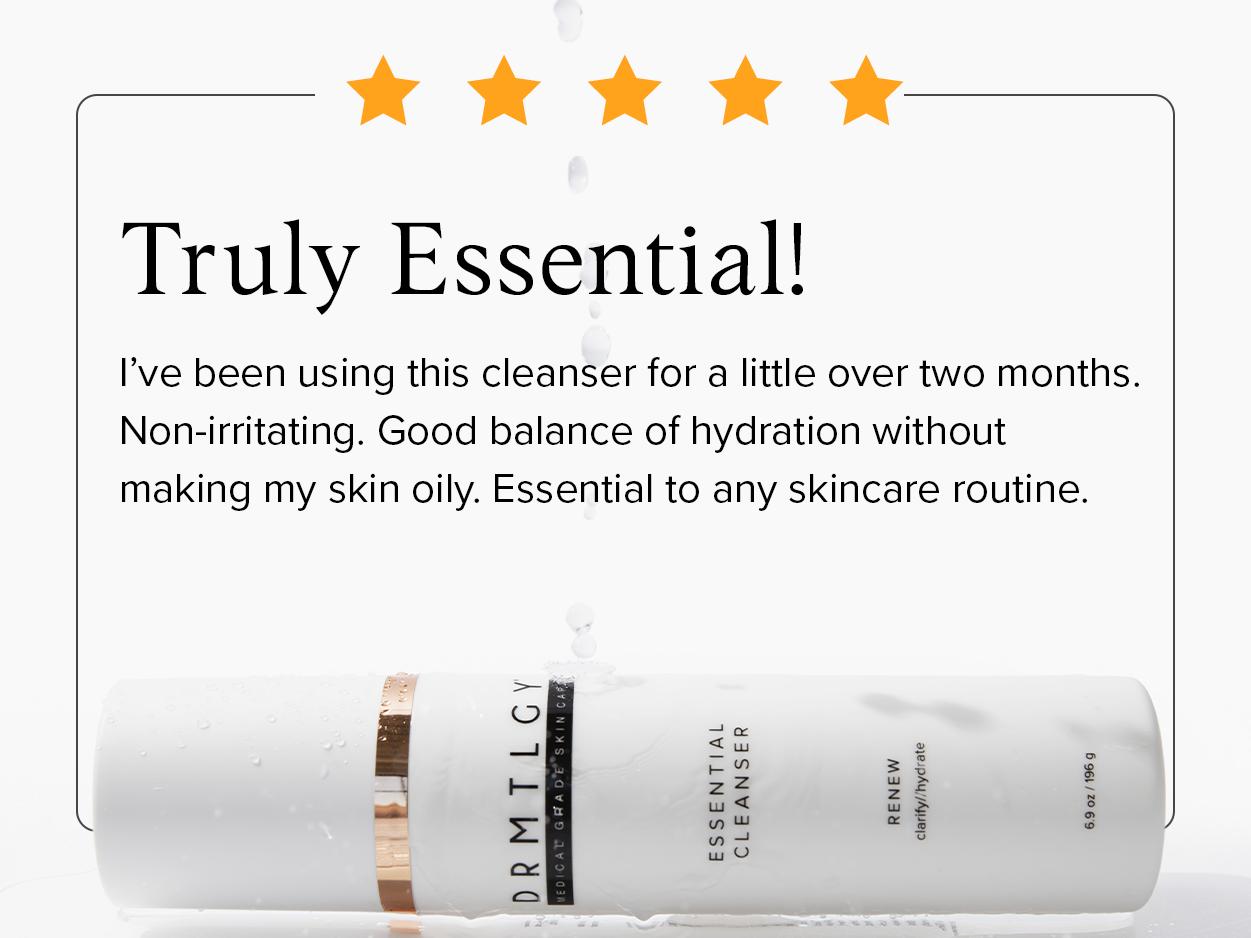 DRMTLGY Essential Cleanser 6.9oz with 11 Essential  Extracts