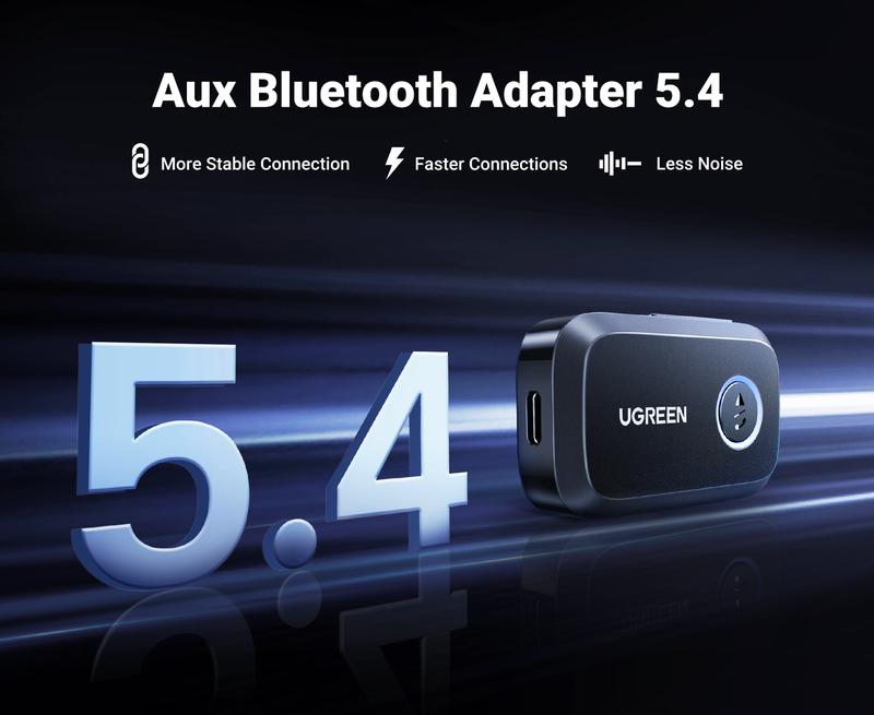 UGREEN 5.4 Aux Bluetooth Adapter for Car, Wireless FM Transmitter, 3.5mm aux Audio Receiver for Home Stereo/Wired Speaker, 15H Battery Life Car Accessories, Bluetoothtransmitter, Automotive,TikTokShopBlackFriday ,TikTokShopJumpstartSale UGREEN 5.4 Aux Bluetooth Adapter for Car, Wireless FM Transmitter, 3.5mm aux Audio Receiver for Home Stereo/Wired Speaker, 15H Battery Life Car Accessories, Bluetoothtransmitter, Automotive,TikTokShopBlackFriday ,TikTokShopJumpstartSale