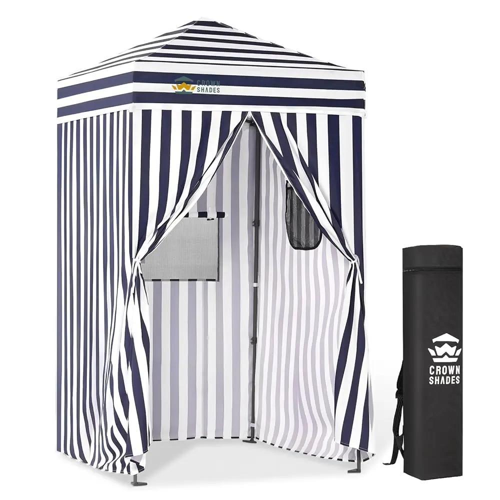 CROWN SHADES 4x4 Pop Up Changing Tent, Patented One-Push Center Lock Portable Changing Room, Privacy Canopy for Camping, Poolside, Beach, Photoshoots,home decor,camping essentials