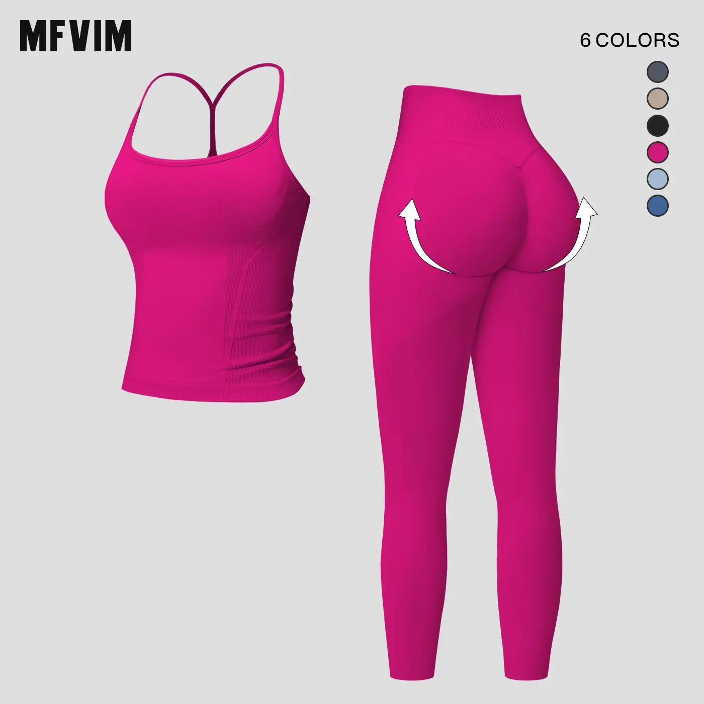 MFVIM Women’s New Vertical Stripe Waist-Cinching Yoga Tank Top & Long Pants Set — Crossback Design for a Beautiful Back, High Stretch Butt-Lifting Two-Piece Activewear,back to school,back to school haul