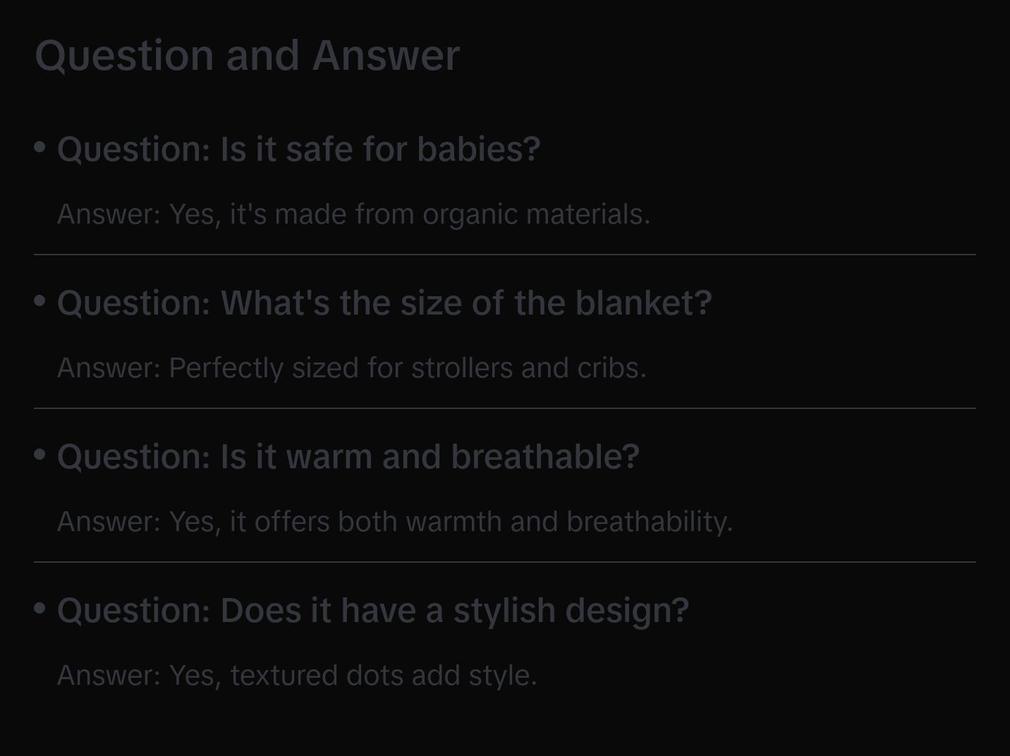 Knitted Textured Dots Baby Blanket