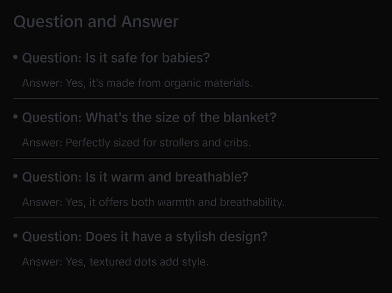 Knitted Textured Dots Baby Blanket