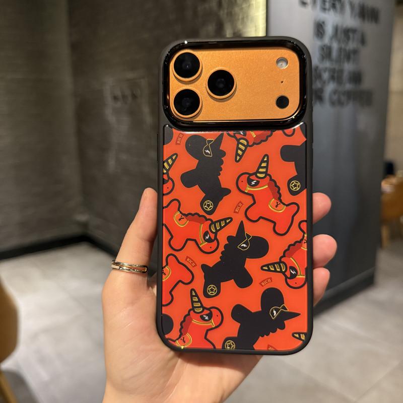 Compatible with for iPhone 17 Pro Max/16 Pro/15 Pro/14/13/12 Pink Leopard, Brown Leopard, Purple Floral Cat  phone case-LJK12-1