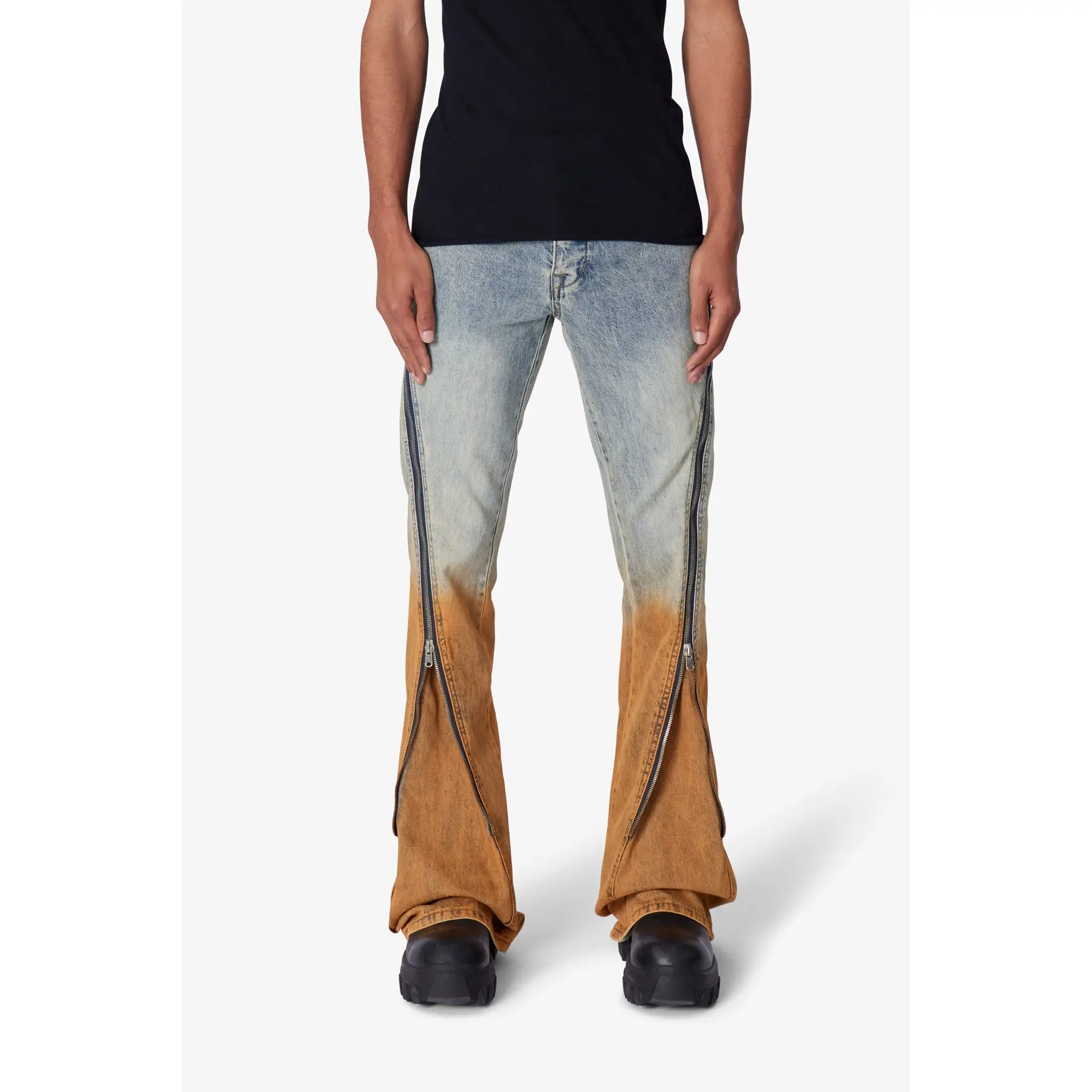 mnml D519 Zipper Flare Denim