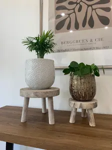 White-Washed Reclaimed Wood Risers