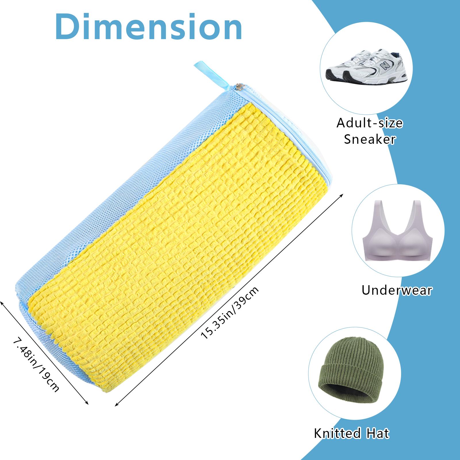 TAYTUU 2PCS Shoe Washing Machine Bags, XL Laundry Shoe Bags for Washer and Dryer, Reusable and Durable Zipper Sneaker Shoe Washing Bag, Shoe Cleaning Bag for All Shoe Types, Protect Your Footwear during the Wash Accessories shoe washing