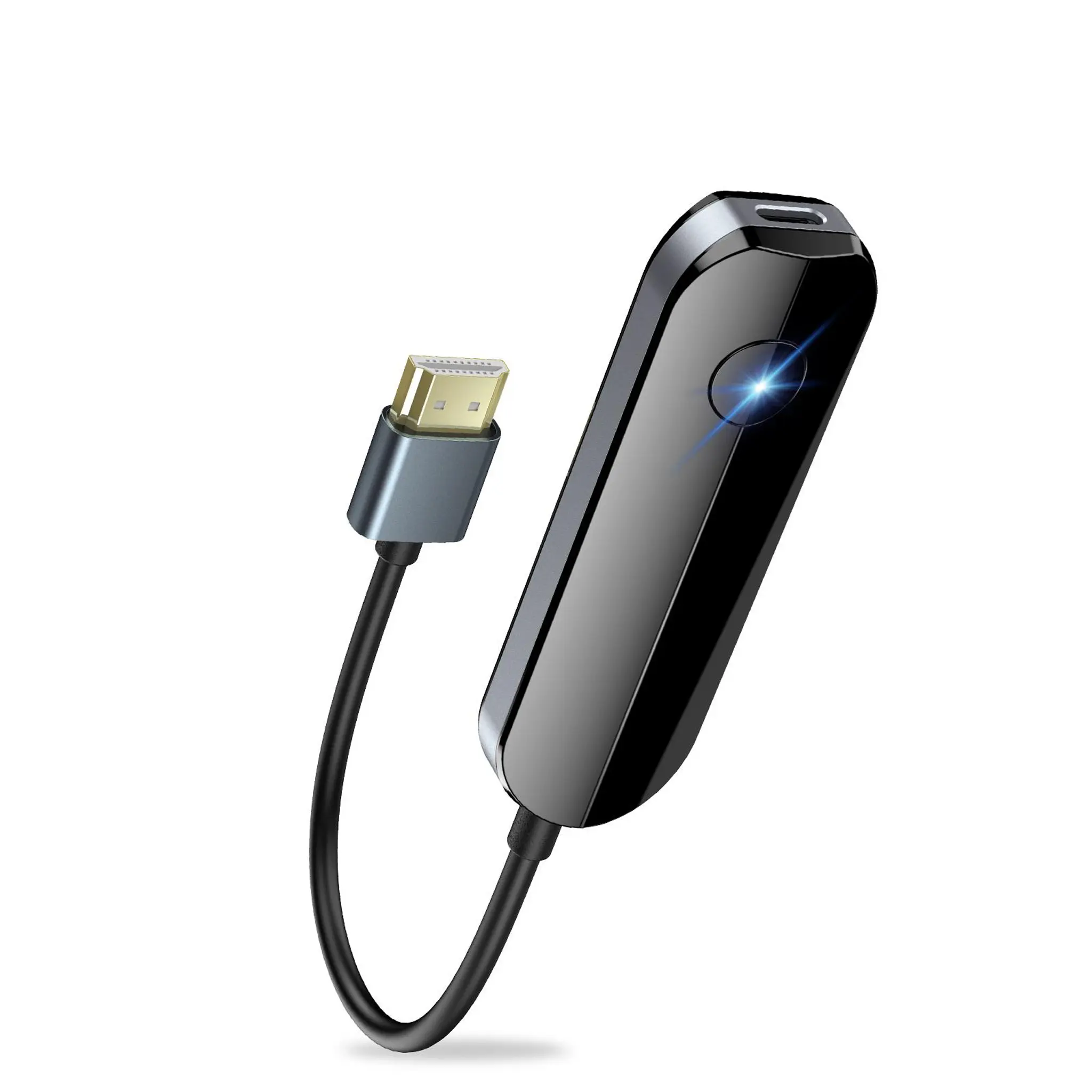 Wireless HDMI Screen Mirroring Adapter - Plug-and-Play Electronic Gadget, Mobile Digital Device for iOS (Fits iOS) iPhone, Full HD Video-Audio Sync Casting for YouTube, TikTok to TV Digital Products Smartphone