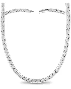 MagnetRX Powerful Silver Titanium Magnetic Therapy Necklace
