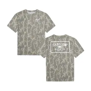 2Sides Mossy Oak Shallow Water Co. BOTTOMLAND SS 3D Shirt, Hunting 3D Tee, Gift For Him, Gift For Dad, Gift For Dad, T shirt 3D Camo, Style T Shirt 3D Camo, Camo Shirt 3D