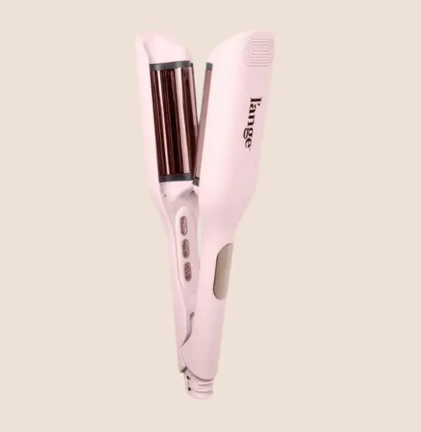 L'ANGE HAIR - SculptWaver Titanium Deep Wave, Hair Crimper for Effortless Beach Waves, 3 Barrel Hair Waver with Adjustable Heat, Dual Voltage & Smart Timer, Styling Tools, Natural Waves, Defined Waves