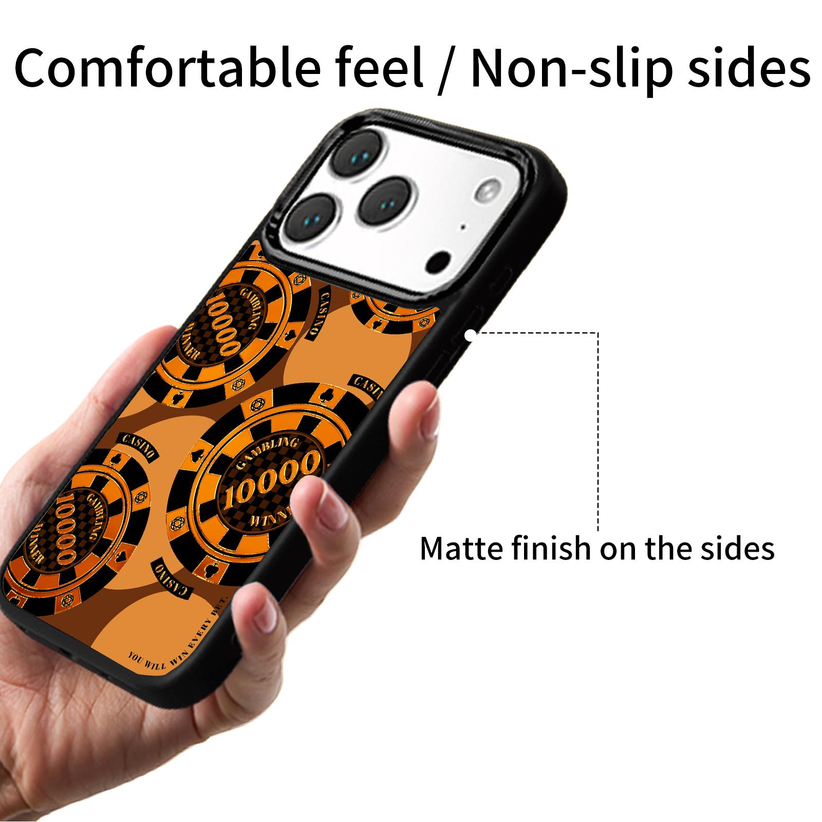 Unique coin-patterned phone case compatible with iPhone 17 Pro Max, Air, 16 Pro, 15 Plus, 14, 13, and 12. Magnetic protective case for full camera protection, premium gold-plated gradient finish, shockproof and scratch-resistant.