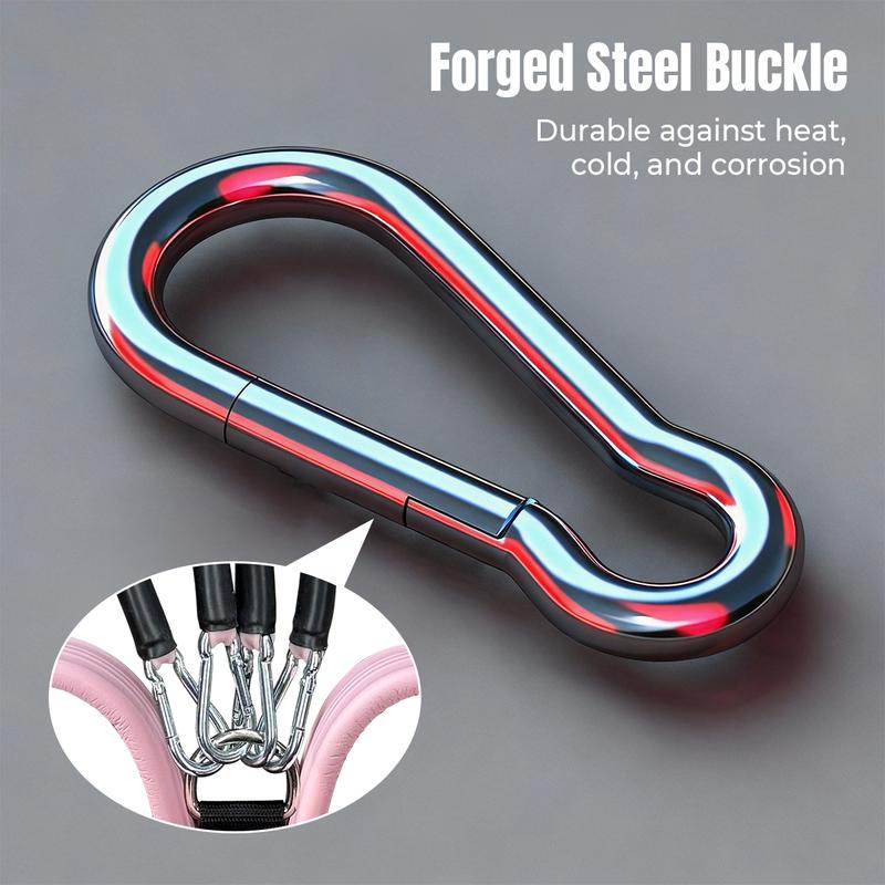 RELIFE REBUILD YOUR LIFE Pedal Resistance Bands with Handles Portable Foot Pedal Resistance Trainer for Full Body Workout Abdomen, Waist, Arms & Legs