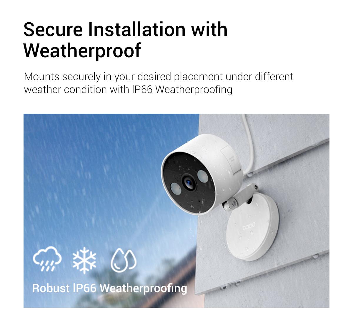 TP-Link & Tapo C120 - 2K QHD Indoor/Outdoor Security Camera with Color Night Vision, Free AI Detection, Baby Monitor, IP66, Dual Spotlights, Local/Cloud Storage