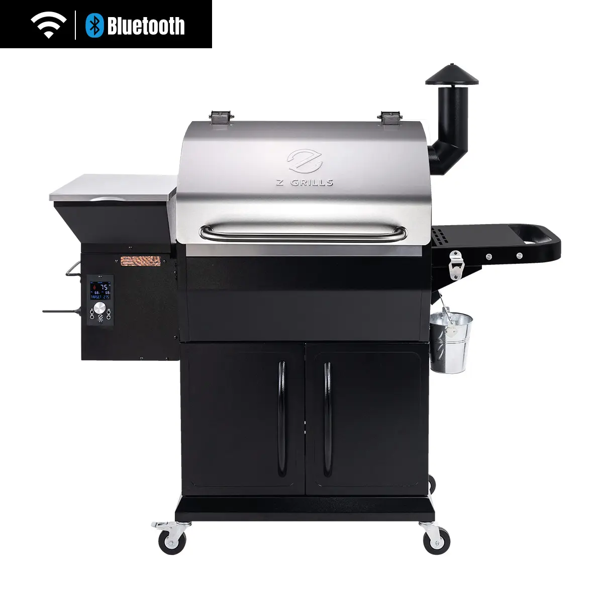 Z Grills 1000D4E WiFi Wood Pellet Grill & Smoker – Large Outdoor Barbecue Grill for Meat, BBQ & Smoking