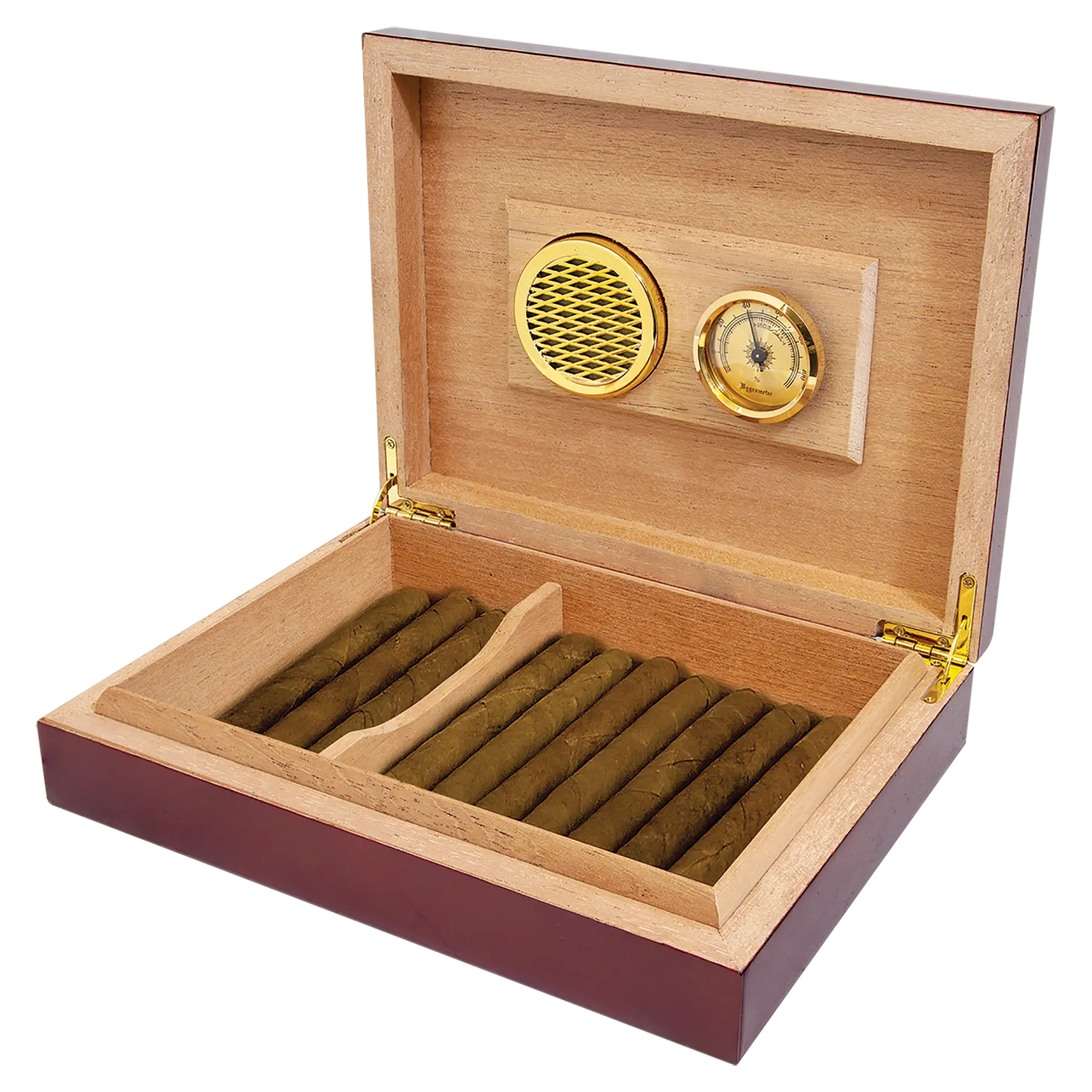Customized Spanish Cedar Rosewood Finish Humidor