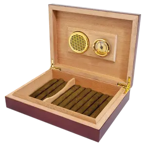 Customized Spanish Cedar Rosewood Finish Humidor