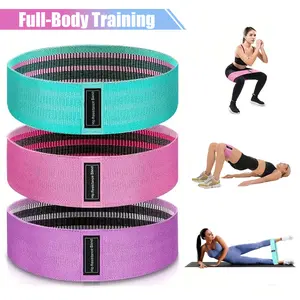 Fabric Resistance Bands Set – Booty Bands for Legs & Glutes, 3 Resistance Levels, Non-Slip Workout Bands for Women & Men, Ideal for Yoga, Pilates, Fitness, and Home Workouts