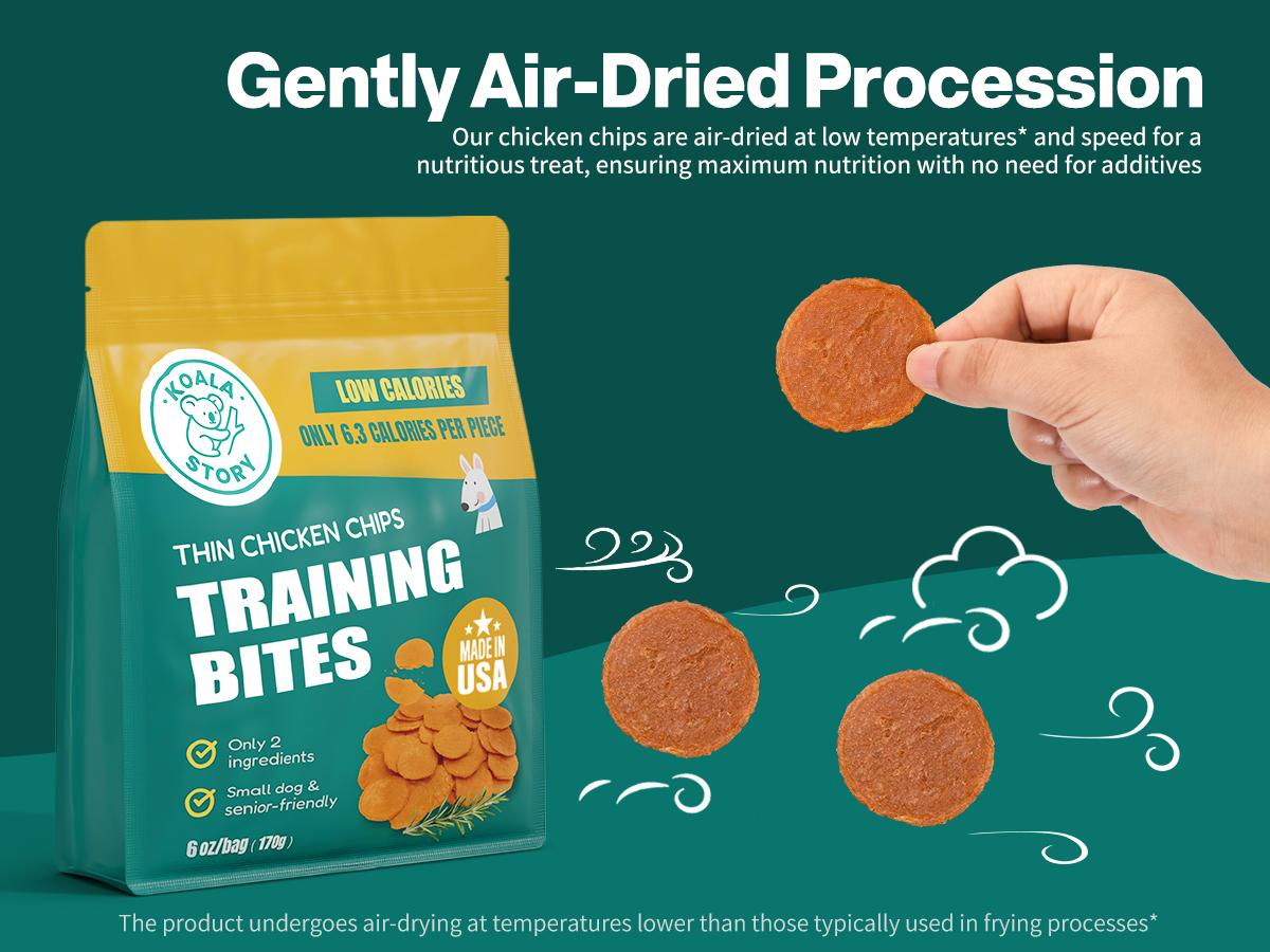 6.3 Cal Low-Fat Training Treats! Ideal for Senior & Small Dogs, Healthy & Guilt-Free