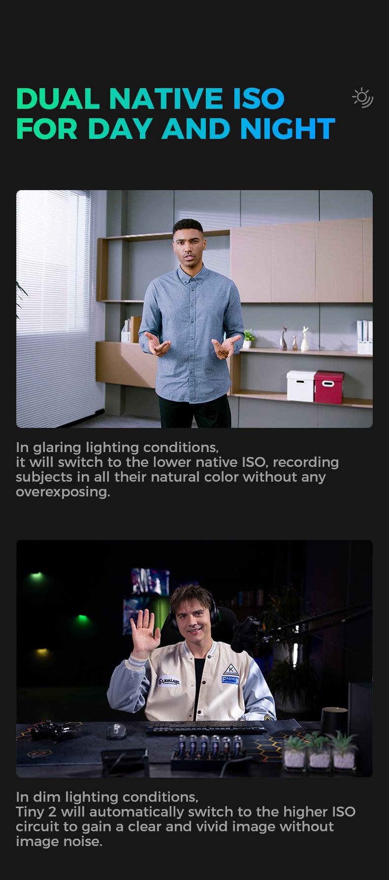 【Hot!!!】OBSBOT Tiny 2 Webcam 4K Voice Control PTZ, AI Tracking Multi-mode & Auto Focus, Web Camera with 1/1.5" Sensor, Gesture Control, 60 FPS, HDR Light Correction, Webcam for PC, Streaming, Conference wyze wirelesscamera videogames