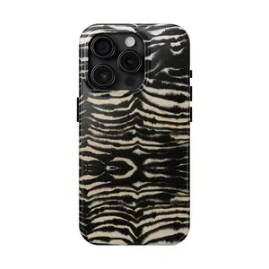 Zebra Print Phone Case for iPhone 17 16 15 14 13 Pro Max Dual Layer Shockproof Cover Polycarbonate Shell TPU Lining Protective Case for iPhone 13 14 15 16 17 Series