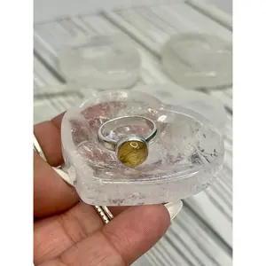 Clear Quartz Heart Dish for Clarity, Cleanse, & Amplification
