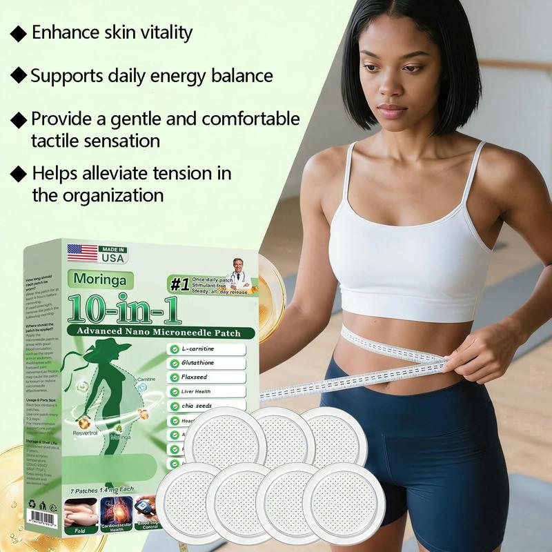 MORBEA Moringa 10-In-1 Advanced Nano Microdarts Patch 10-In-1 Firms Skin Natural Ingredients Suitable for All Skin Types