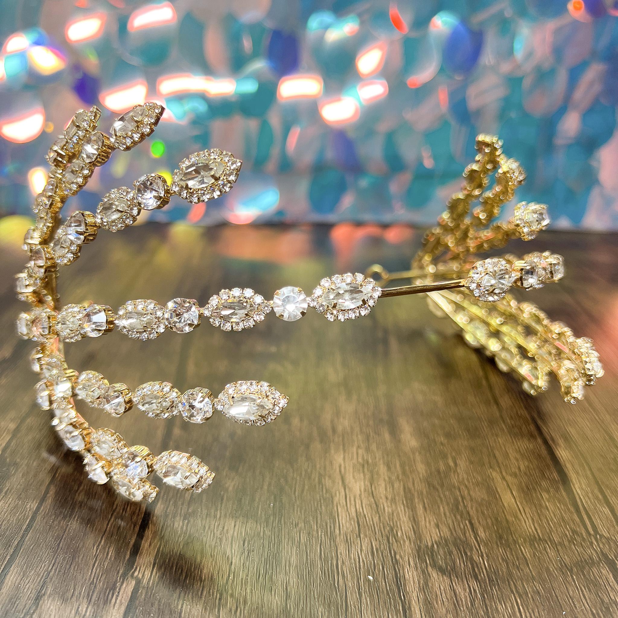 Wedding Crystal Headband, Wedding Rhinestone Headpiece for Brides, Bridesmaid, Party