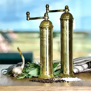 The Original 'brass Mill' - 8" Salt Grinder