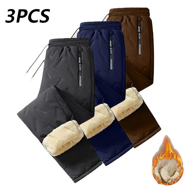 Men & Women Warm-Up Pants - Winter Stretch Waistband Non-Stretch Fabric Side Pockets Fitness Running Travel Pants - Machine Washable (Couples Set), Comfortable Fleece Lining, Adjustable Drawstring Waist, Trendy Athletic Pants for Active Lifestyle