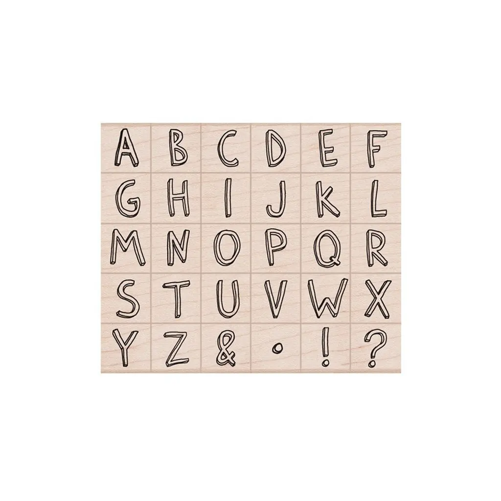Informal Letters Woodblock Stamp