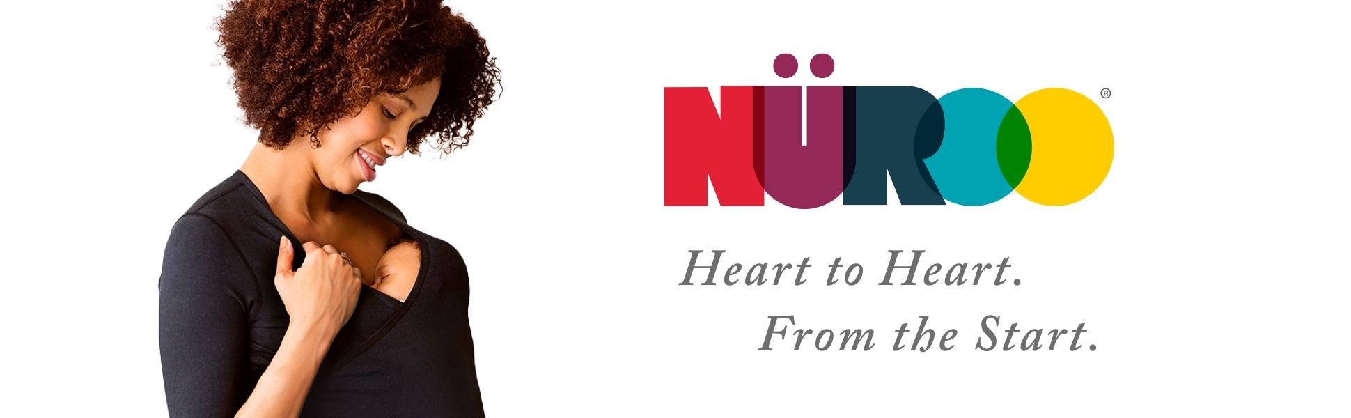BrownMed NuRoo Pocket Full-Coverage Shirt-Style Baby Wrap, Black Unisex Half-Sleeve Soft Fabric Nursing Shirt with Adjustable Ergonomic Carrier for Postpartum Hands-Free Skin-to-Skin Contact & Newborn Care