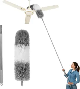 Dusters for Cleaning,Feather Duster with Extension Pole,Ceiling Fan Cleaner Duster,Long Duster Extended Handle,Blind Cleaner Dusting