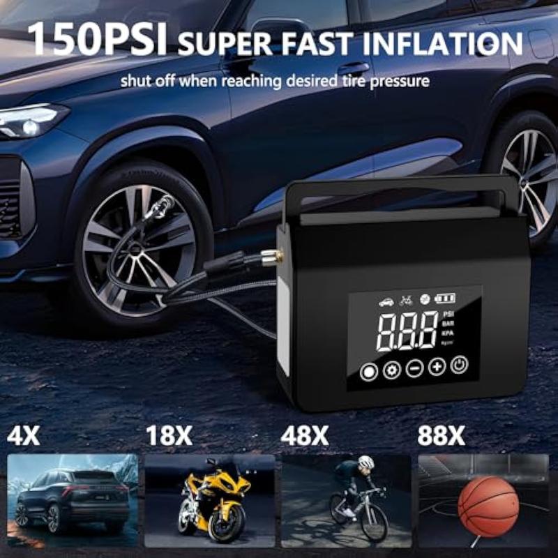 PASLDA portable 4000A Jump Starter with Air Pump: Jump Start Dead Batteries & Inflate Tires Anywhere