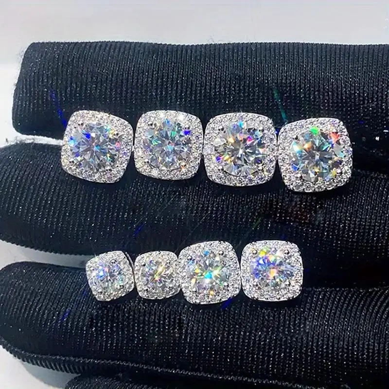 Must be Trend Premium Zirconia Stud Earring Gift Set - S925 Silver 0.3 carats/0.5 carats/2 carats, Classic Jewelry Suitable for Both Men and Women, Comes with a Certificate of Authenticity, Moissanite Look-Alike | dealsforyoudays