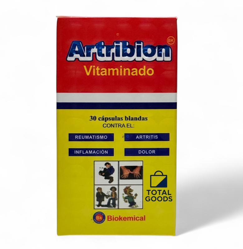 2 Pack Viral - Artribion Vitaminado 30 Capsules Each - Healthcare Vitamins - Gelatina Blanda Contra el Dolor - Musculo Tensional Inflamacion