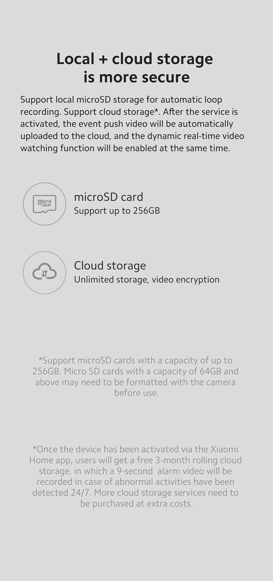 Xiaomi Smart Camera C200, 360° Vision, AI Human Detection, Clear and Crisp Video, Enhanced Night Vision, Full Encryption for Privacy Protection, Smart Voice Control, Fast Forward Playback Speed, White Safety Card Device Micro Sd Plug