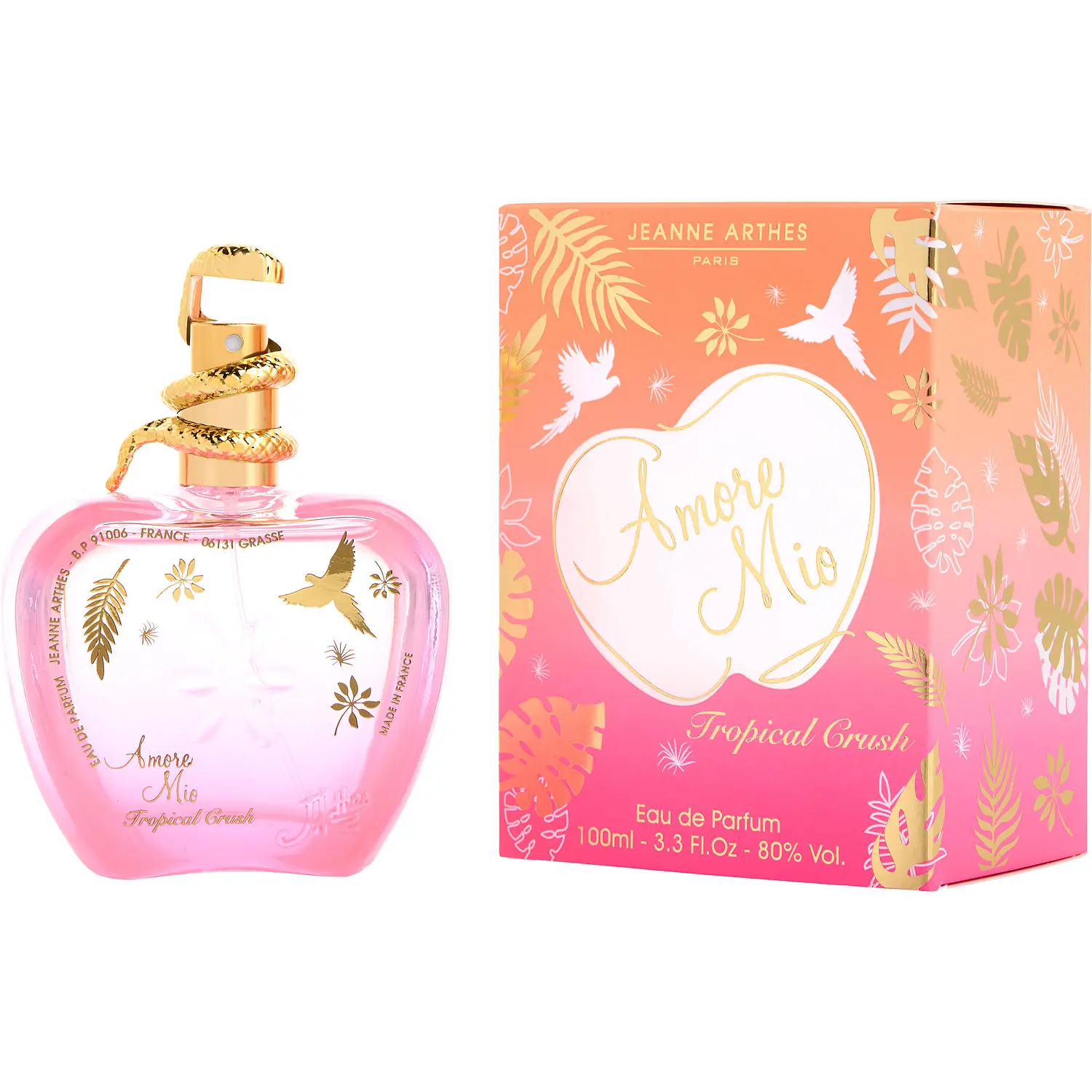Amore Mio Tropical Crush Eau De Parfum for Women, Summer Fruit & Coconut Musk Fragrance by Jeanne Arthes