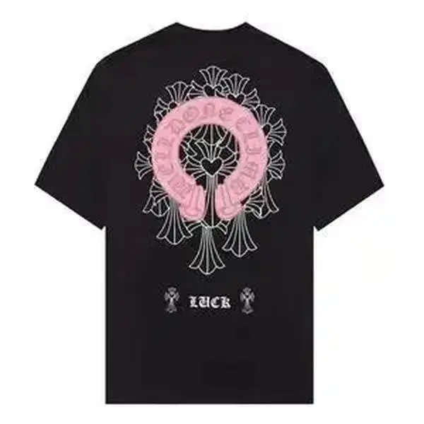 [tiktok shop deals]Short Sleeved Men's Horseshoe Designer Printed High Street Casual T-shirt Women Cotton Unisex Luxury Brand Novelty Graphic T Shirt funny tshirt Undershirts Tees Casual Streetwear Classic Plain Men's Women Cotton Moisture Wicking Short y