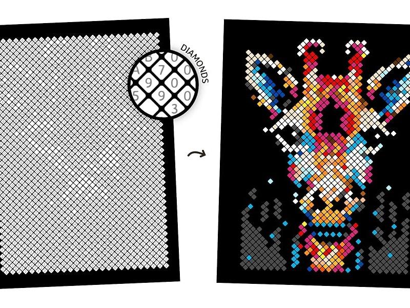 100 Color by Number Mysteries A Coloring Book for Adults Relaxation and Wonder – Squares, Diamonds, Dots