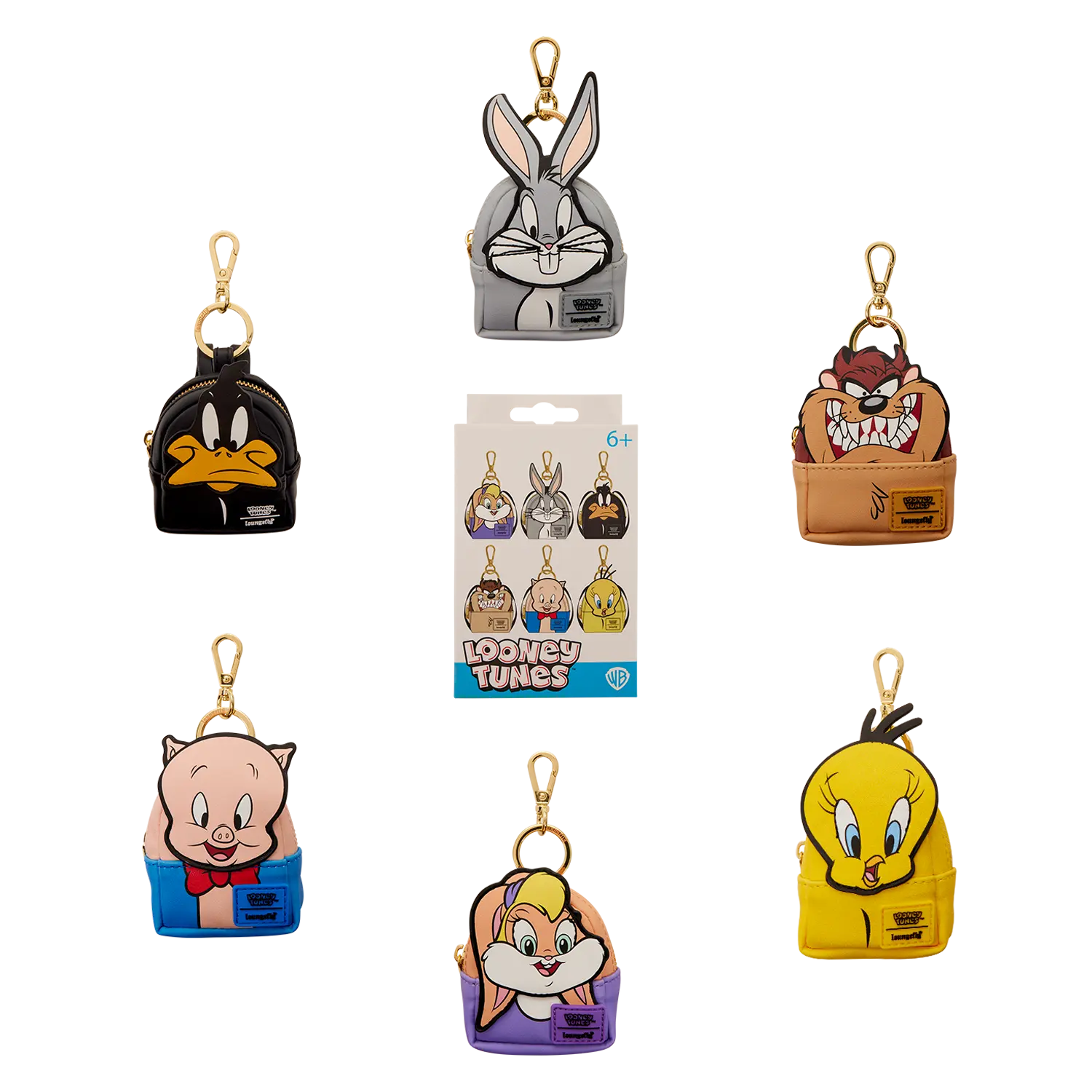 Warner Bros. Looney Tunes Characters Loungefly Mystery Mini Backpack Blind Bag Keychain Bag Charm