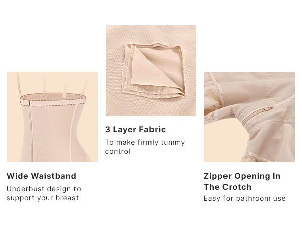 Shapellx Firm Tummy Control With Butt Lifter Shapewear Womenswear Basic Fajas Colombianas Zipper