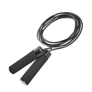 Athletic Works Adjustable Weighted Jump Rope, Adjusts up to 9' Length, Black Stamina Products