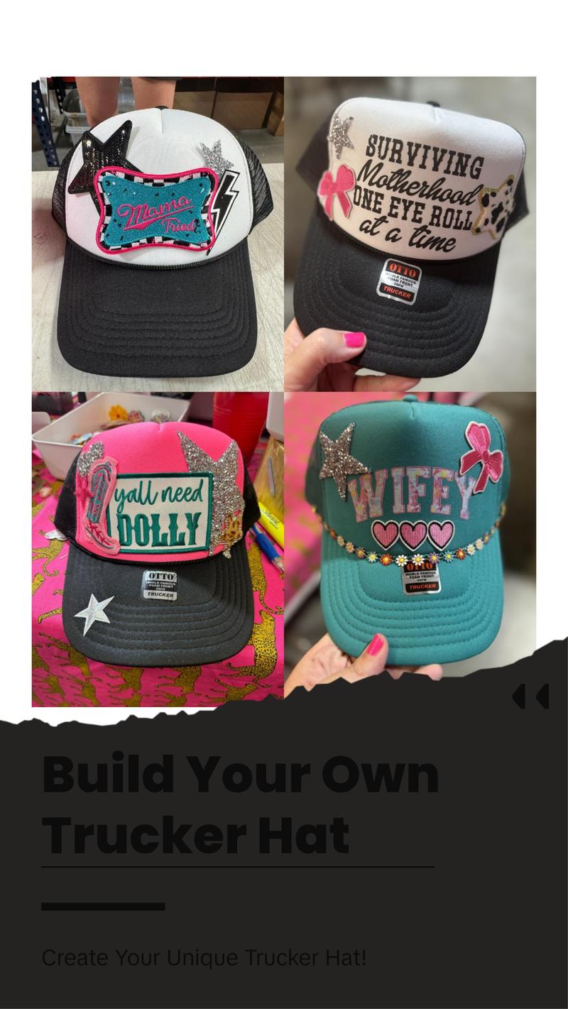 Trucker Hat Bar-Build Your Own Trucker Hat