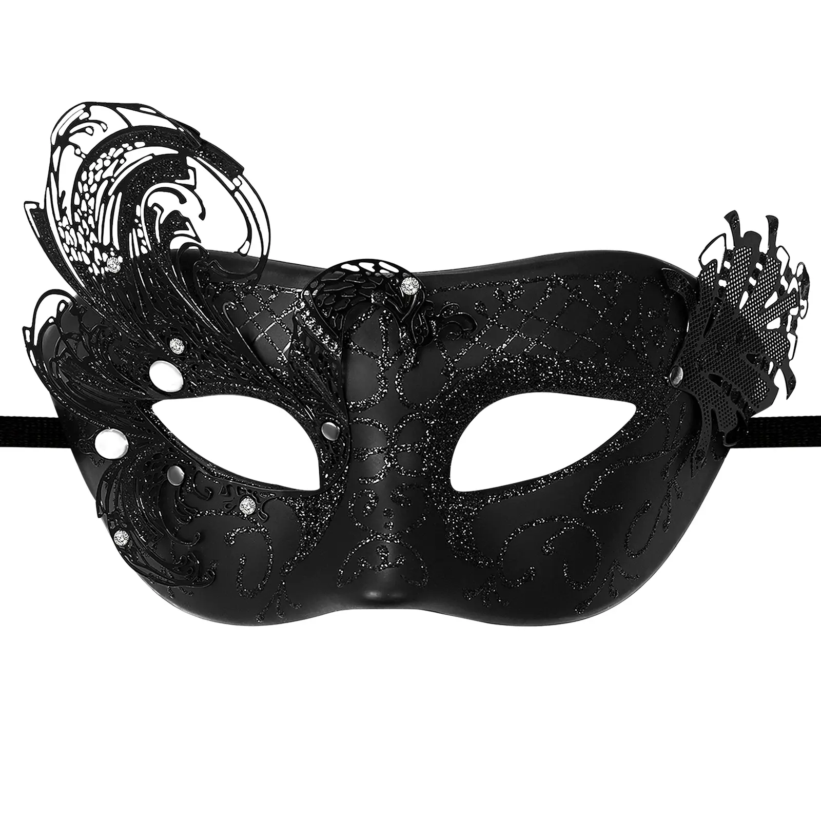 OIDEA Women's Polyester Peacock Venice-Inspired Half-Face Butterfly Masquerade Face Mask - Adjustable Angle, Comfortable, Lightweight Fashion Accessory for Carnival, Wedding Ideal Gift, Accessories, Face Masks summerwins